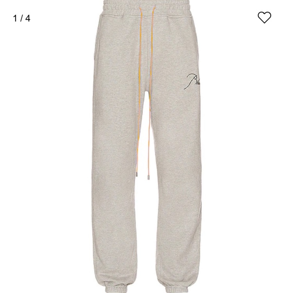 Rhude Grey Logo Sweatpants